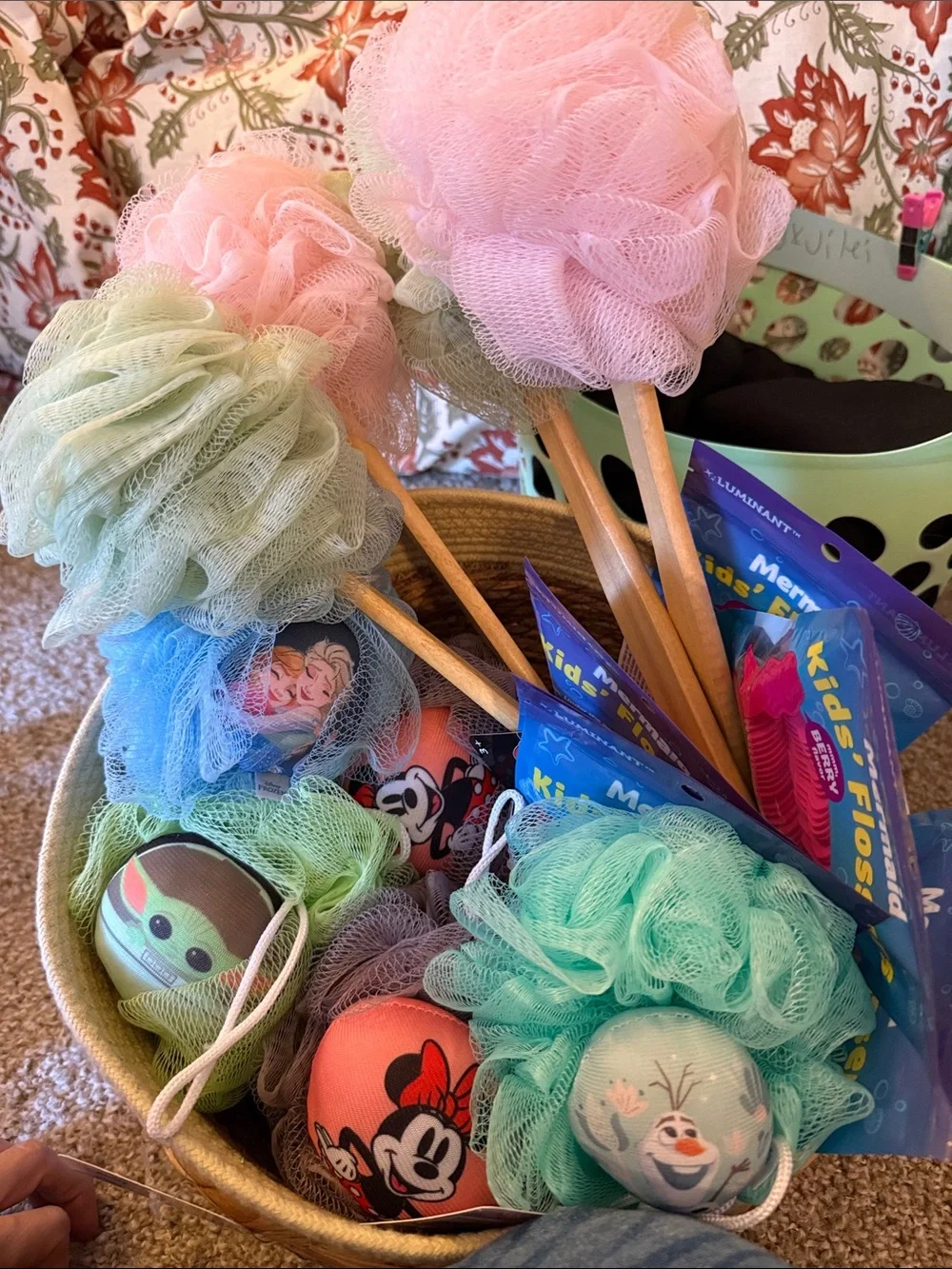 Disney Loofa Bath Poofs or back scratchers